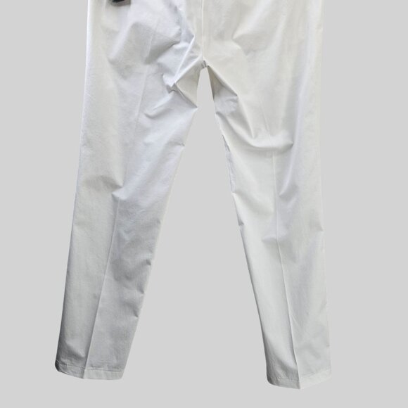 Ralph Lauren Purple Lable Dress Pants Sz 34 White Minimalist Straight Leg Chino - Picture 11 of 13